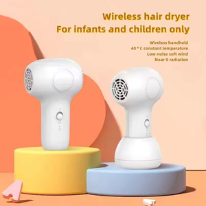 Rechargeable Children's Wireless Hair Dryer With Mild Warm Air Blow Away the Axillary Prickly <b>Heat</b> and Erythema at Folds - Product Image 3