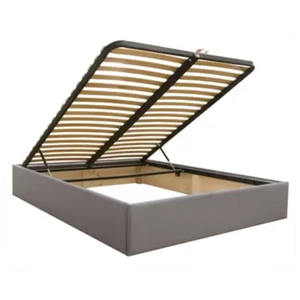 <span class=keywords><strong>Lit</strong></span> plateforme avec rangement en cuir moderne italien, cadre <span class=keywords><strong>de</strong></span> <span class=keywords><strong>lit</strong></span> avec tête <span class=keywords><strong>de</strong></span> <span class=keywords><strong>lit</strong></span> décorée en métal doré, <span class=keywords><strong>lattes</strong></span> en <span class=keywords><strong>bois</strong></span> - Product Image 6