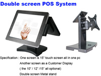 Système de point de vente capacitif 10 points 15,6 pouces, terminal de point de vente Windows 10, caisse enregistreuse pour restaurant