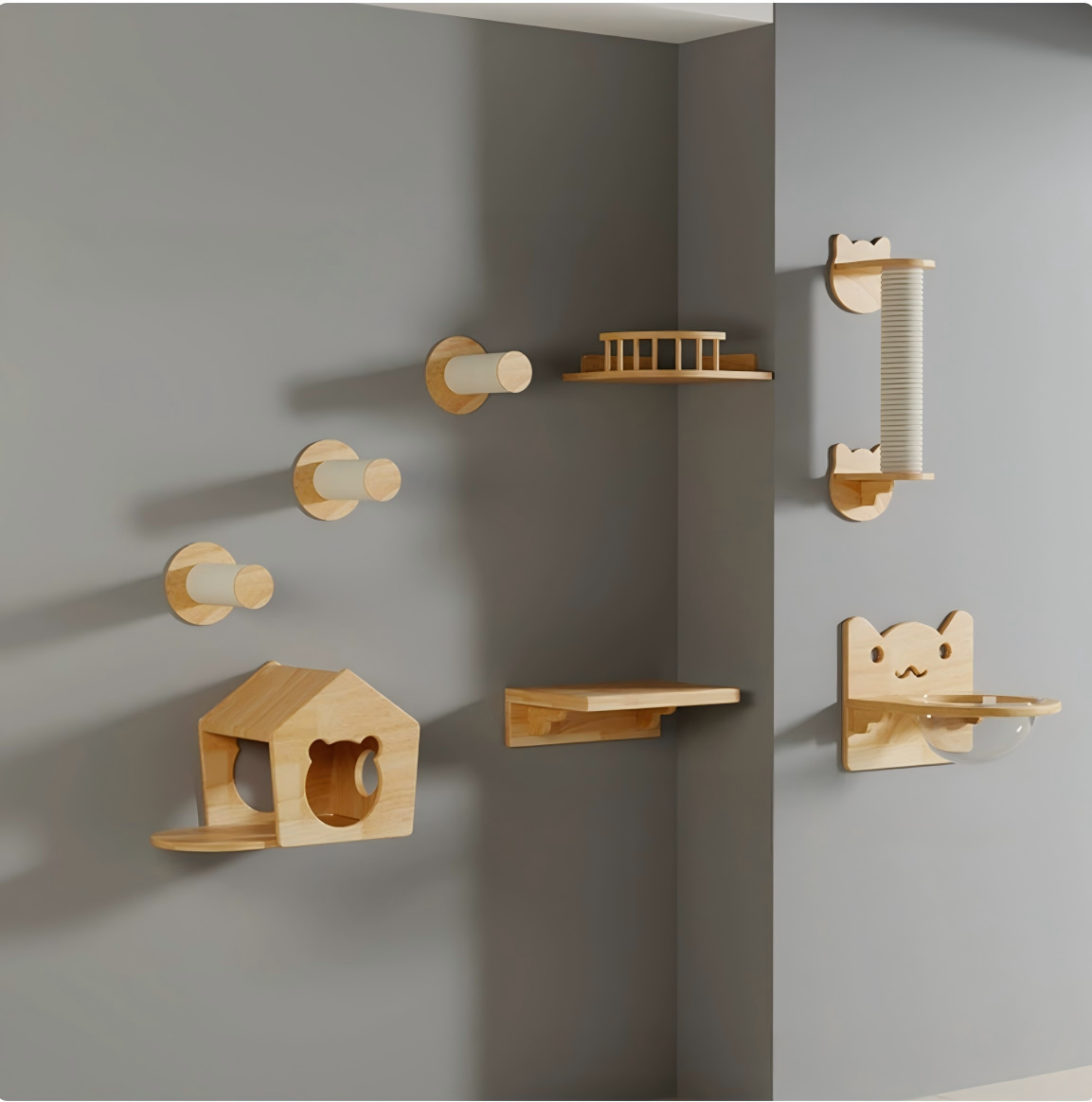 Ensemble d'arbres à chat 7 pièces (option 2)