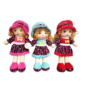 Chenghai 공장 도매 주문 18 인치 최신 제품 견면 벨벳 소녀 장난감 채워진 넝마 아기 인형