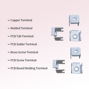 Terminal de Soldadura M3 M4 M5, Terminal de Cobre Puro Estañado, Conector de Cable de Soldadura, Conector de Cable de PCB de 4 Pines, Terminal de Tornillo - Product Image 2