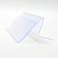 Glass Wood Shelf Edge Grip Strip Shelf Mounting Data Strip Price Talker Shelf Top Label Holder Sign Display Clip