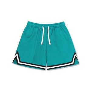Shorts de basketball américains pour hommes adultes, été, fins, amples, respirants, séchage rapide, sport, polyester, tissage filé, coupe courte - Product Image 3