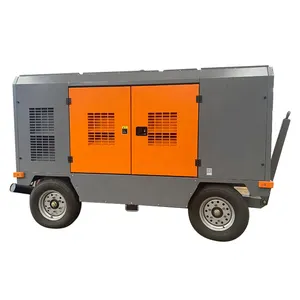 Portable Diesel Engine Screw Air Compressor For Drilling Rig