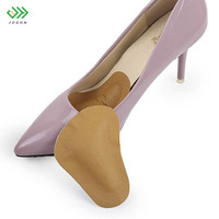 JOGHN Semelles orthopédiques Semelles orthopédiques en cuir pour chaussures orthopédiques de soutien de la voûte plantaire Inserts pour chaussures à talons Coussinets d'avant-pied pour femmes