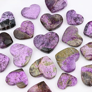 Großhandel Natürlicher Kristall Energieheilender Handgefertigter Atlantisit Herzförmiger Handstein zur Dekoration - Product Image 4