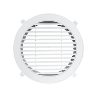 Diffuseur d'air rond en ABS à montage en surface, avec clip à ressort pour un débit d'air réglable, pour système de ventilation d'air frais