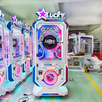 Promotion NAUGHTY DOG LPJ-MTL2 Machine à griffes d'arcade Roue de la Fortune (Verre trempé et métal) pour Parc d'attractions, Version anglaise en gros