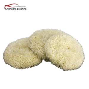Disque de polissage pour voiture de 7 pouces, 100% laine CR, forme ronde, OEM personnalisable, tampons de polissage de 5/8 pouces - Product Image 4