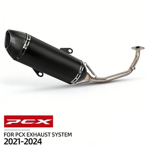 Pot d'échappement <span class=keywords><strong>sport</strong></span> R77 pour Honda PCX <span class=keywords><strong>125</strong></span> 150 160 PCX125 PCX160 2021-2024 Système complet en acier inoxydable bleu Kit de modification - Product Image 5