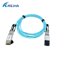 Transceiver Serat Optik 40G QSFP+ ke QSFP AOC 850nm 5M untuk Jaringan FTTX dengan Garansi 3 Tahun