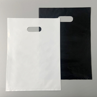 Sacs en plastique réutilisables durables avec logo personnalisé, plusieurs tailles, avec poignées découpées, sacs cadeaux boutique, sacs de transport, sacs à emporter