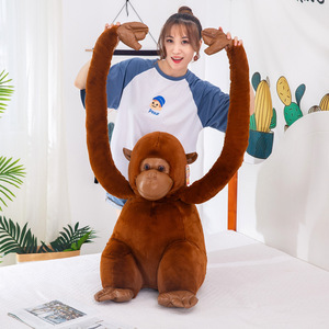 Peluche Realista de Orangután Colgante, Juguete de Mono Personalizado, Divertido, con Brazos Largos, Simulación de Gorila, Adorno de Animal Salvaje - Product Image 2