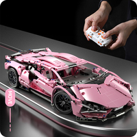 BlocX 1:14 vitesses Super course bricolage ensemble de blocs de construction luxe unisexe Puzzle voiture en plastique Logo personnalisé assemblé jouet