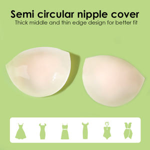 Nuevo 2026 Cubrepezones Adhesivos de Silicona Mate en Forma de Media Luna para Mujer - Product Image 5