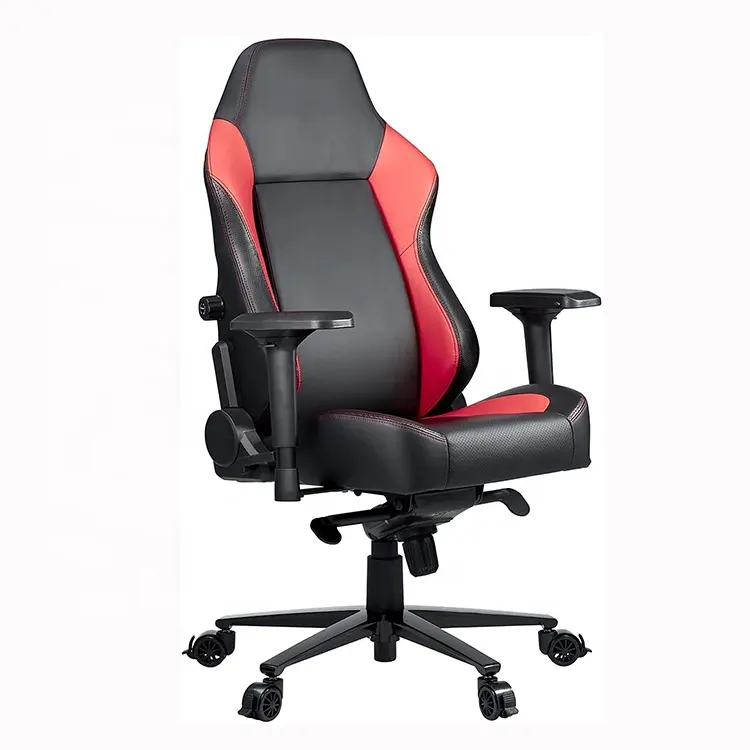 Logo kustom Nordic Cadeira presiden merah 4d, kursi game ergonomis sandaran pinggang bisa disesuaikan untuk Pc