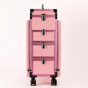 Trolley de maquillage avec tables de manucure pour expositions, spectacles de rue, salles de maquillage temporaires et stands aux marchés aux puces - Product Image 5