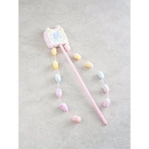 Pet gatto Teaser con eco-friendly rosa piuma e stoffa canna da pesca stile caramella giocattolo cartone animato per il gioco e la pesca - Product Image 1