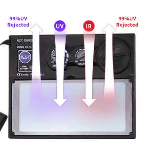 Máscara de Soldadura con Filtro de Oscurecimiento Automático Solar, Casco de Soldador con Espejo de Color Real, Suministros de Soldadura, Juego de Atenuación Automática - Product Image 4