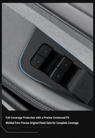 Compatible Tesla Model Y 2025 (version améliorée) – Tapis de protection en silicone pour bouton de lève-vitre, accessoire intérieur