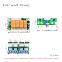 Relay 4-Way Audio Sinyal Input Selector Beralih RCA Audio Input Pilihan Papan Rotary Beralih untuk Amplifier