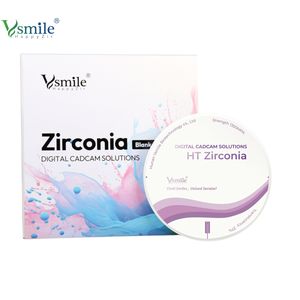 Vsmile 98mm HT blocco <span class=keywords><strong>Zirconia</strong></span> bianco 1350 Mpa per laboratorio dentale macchina fresatrice Cadcam - Product Image 6