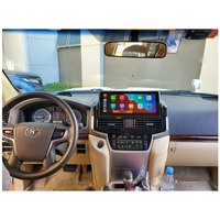 Radio Estéreo FM para Auto de 16 Pulgadas para Toyota Land Cruiser LC200 08-21, Android Auto, Carplay, Cámara de Reversa 360, GPS, Tablero
