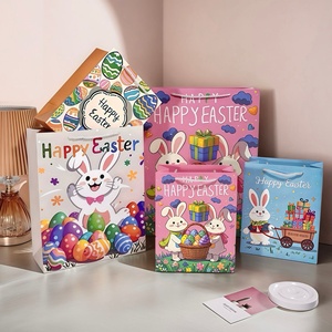 Hot Bán Lớn Túi Giấy Thiết Kế Mới Phim Hoạt Hình Thỏ Mô Hình Trứng Cross-Biên Giới Của Kid Túi Xách Cho Lễ Phục Sinh Bên Trang Trí - Product Image 5