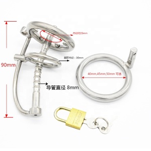 金属製の貞操帯ペニスロック、男性用ボンデージペニスロック、貞操時間遅延ケージデバイス - Product Image 4