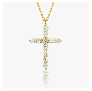 Bijou Bling Bling Iced Out CrossCross Border Multi Exclusive, Choix des Influenceurs, Protection UV en Résine, Plaqué Or 18 carats - Product Image 3