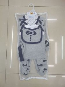Set Pigiama per Neonati in Cotone con Stampe Cartoon, Maniche Corte e Lunghe, Otto Pezzi, Unisex, Produzione all'Ingrosso/OEM - Product Image 6