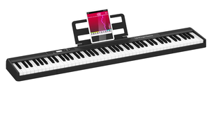 <span class=keywords><strong>Piano</strong></span> portable pliable personnalisable à 88 touches, léger et rechargeable, avec 128 rythmes, 128 sons et 79 morceaux de démonstration - Product Image 2