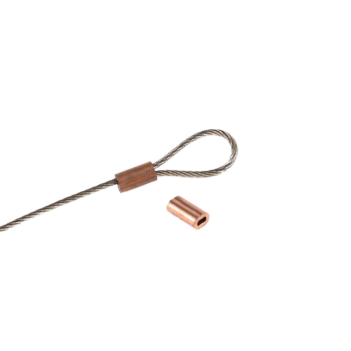 Copper Rope Clips Low Price Copper Wire Rope Double Copper Sleeve 8 Shape Crimp Tube ...