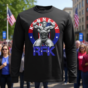 T-shirt à manches longues RFK Jr 2024 Robert F Kennedy pour Président – Design promotionnel incroyablement populaire - Product Image 3