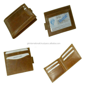Fancy Wallets pedido al por mayor negro marrón hecho a medida billetera plegable para hombres en Fabricante Mayorista India - Product Image 1