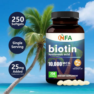 Las cápsulas blandas de ácido hialurónico de alto grado promueven el sistema nervioso 2 en 1 cápsula de suplemento de belleza biotina 10000mcg cápsulas blandas - Product Image 3