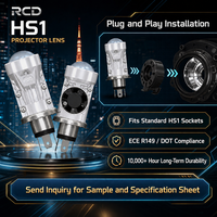 Projecteur de phare avant compact à double cœur en aluminium aéronautique RHD, technologie 1,8 pouce, faisceau bi-couche, lumière de conduite blanche LED, en stock et prêt à être expédié