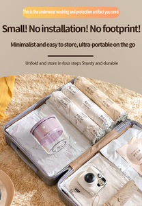 เครื่องซักผ้า1.5L แบบพับได้ขนาดเล็ก2000mAh/4000mAh USB ไร้สายทำความสะอาดเสื้อผ้าเด็กได้ซักอัตโนมัติถุงเท้าดูแลสุขภาพ - Product Image 3
