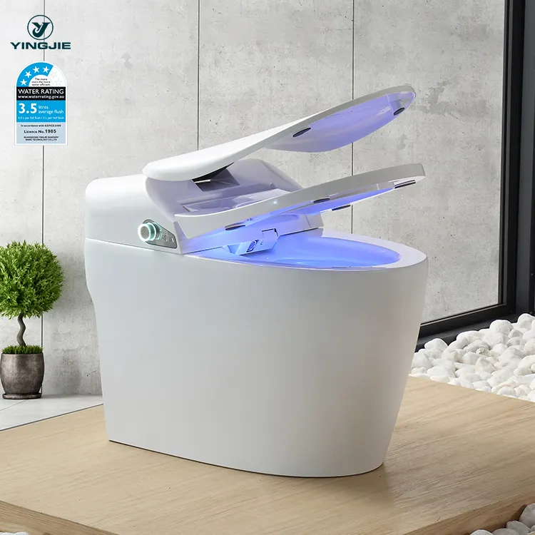 High End Smart intelligent sanitary wares inodoro inteligente Modern Ceramic Porcelain Auto Sensor Wc Toilets