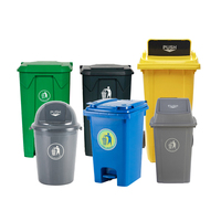 Poubelle de roue 120l en plastique robuste pour les conteneurs médicaux Para Basura Con Ruedas avec roues