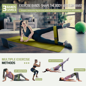 Fasce Elastiche di Alta Qualità per Fitness e Yoga, per Allenamento Adulti, Donne e Uomini, Supporto Sportivo con Logo Personalizzabile - Product Image 4