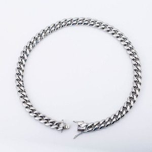 yunnique Men's Cuban <b>Chain</b> Necklace <b>Titanium</b> Steel Heavy Duty Chunky Link Street Fashion Hip Hop Punk Style 24 Inch - Product Image 3