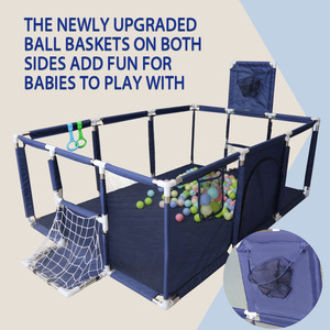 Recinto per Bambini Smontabile Facile da Montare, Adatto per Uso Esterno, Parchi e Aree Gioco - Product Image 3