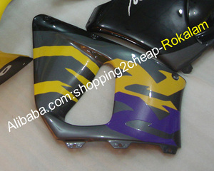 Carénage de moto pour Honda 1998 <span class=keywords><strong>1999</strong></span> CBR900RR 919 CBR900919 RR <span class=keywords><strong>CBR</strong></span> <span class=keywords><strong>900RR</strong></span> 98 99 Gris Noir Jaune Kit de carénage de moto - Product Image 2
