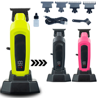 Tondeuse à cheveux sans fil professionnelle, moteur silencieux à faible bruit, tondeuse électrique rechargeable, machine de coiffure silencieuse pour la maison et le salon