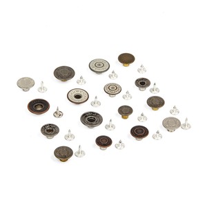 Custom Logo Personalized Brand Brass Zinc Alloy Metal Denim Jeans <b>Buttons</b> and Rivets - Product Image 4