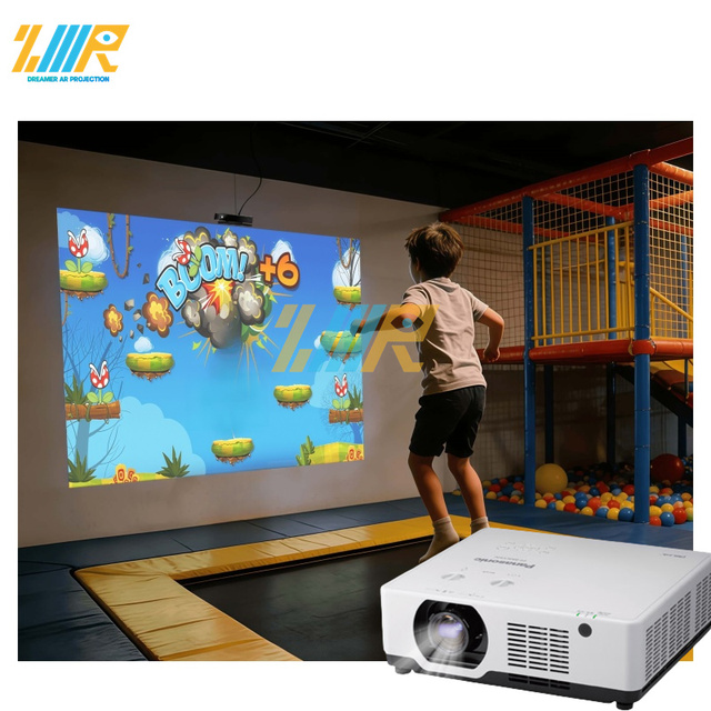 Motion-sensing Trampoline Game High Brightness Interactive Projector for Trampoline Park AR Jumping Game with Motion Tracking