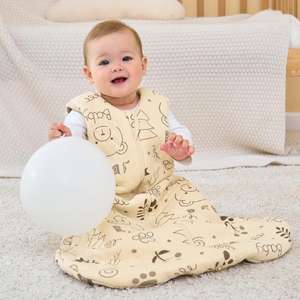 Sac de couchage confortable et matelassé pour tout-petit, en coton, couverture portable pour bébé en hiver - Product Image 1