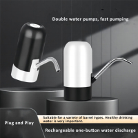 Meilleure Vente Pompe Distributrice d'Eau Portable 1-3 Gallons, Électrique Automatique Sans Contact Rechargeable USB avec Support en Plastique pour Bouteilles